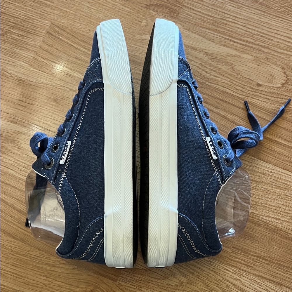 Taos Women’s Plim Soul Blue Wash Canvas Sneakers Size 9W - Picture 6 of 14